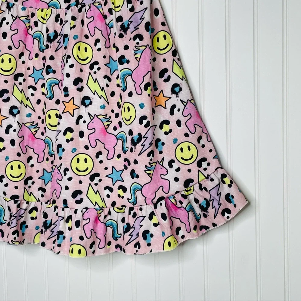 Lola + The Boys Unicorn Short Sleeve Dress - Picture 3 of 8